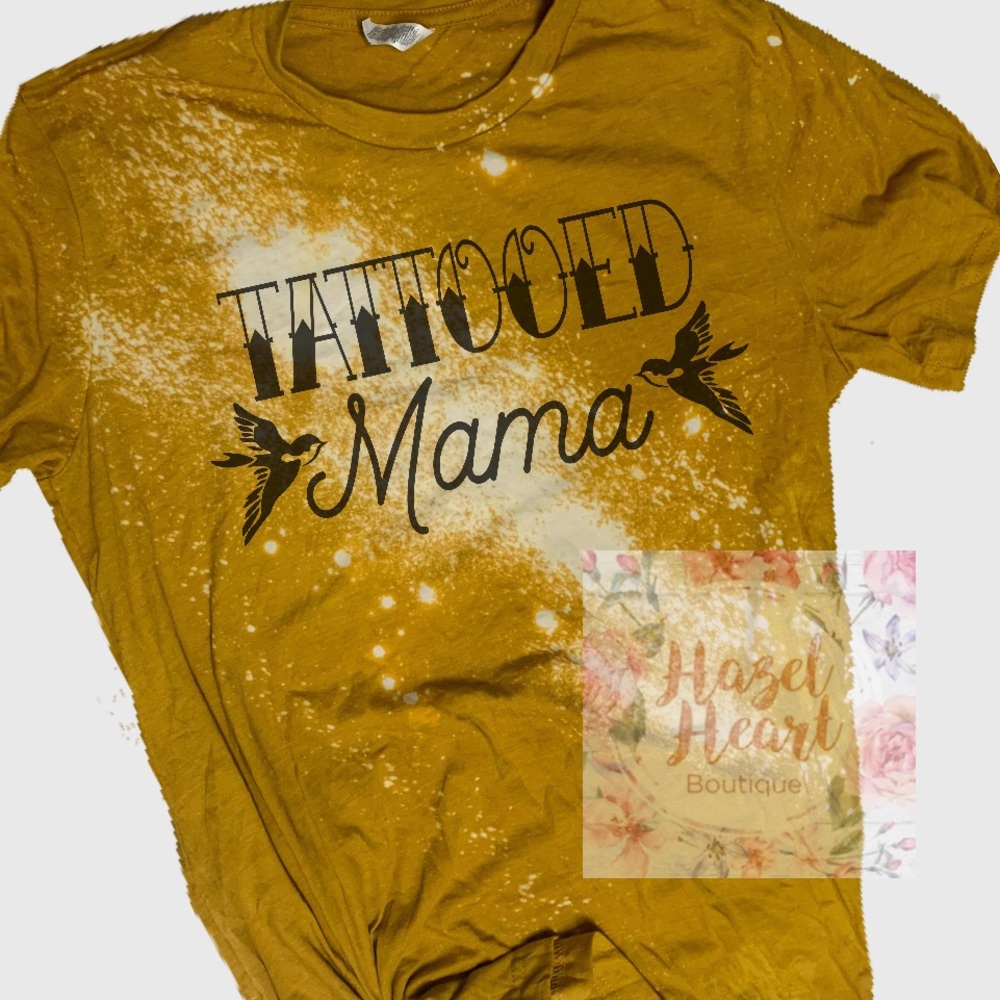 Tattoo mama bleached t